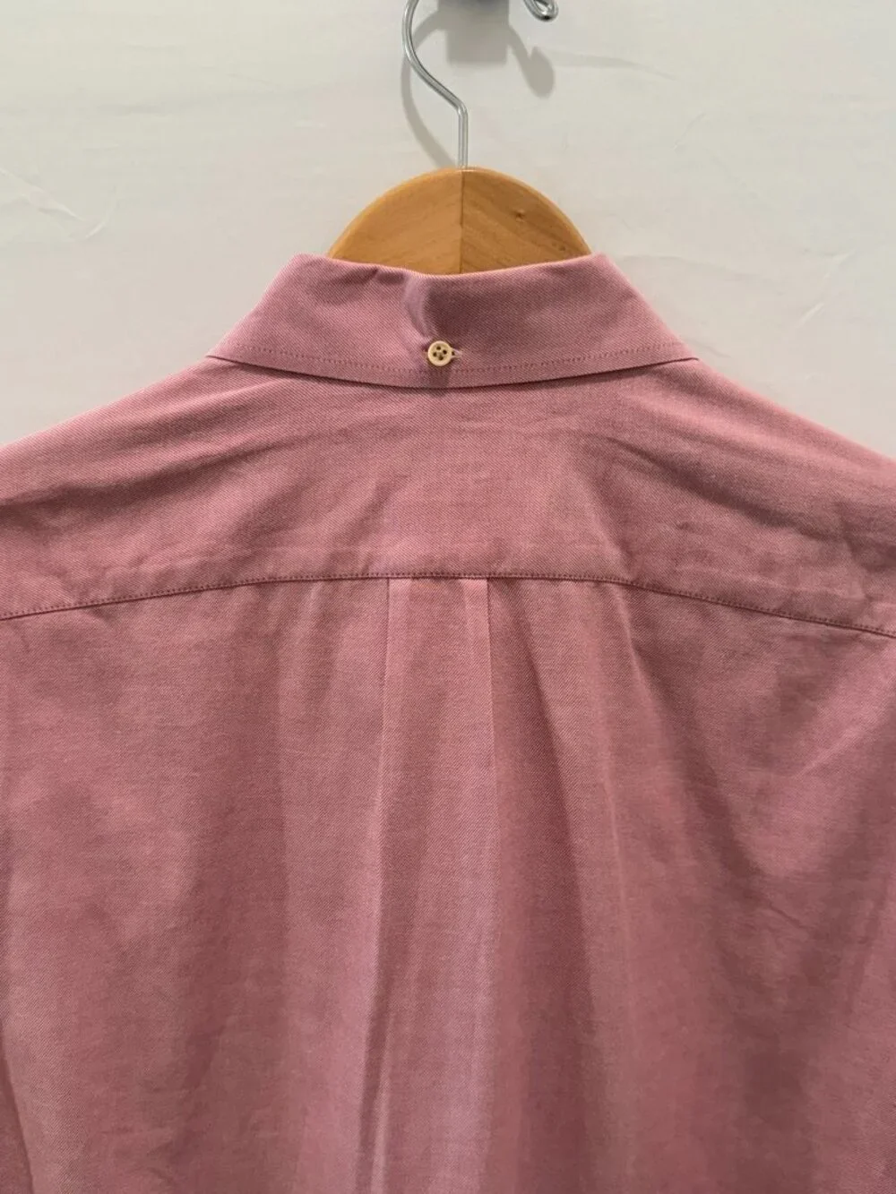 J.Crew Men Large Pink Button Down Shirt Cotton Twill Long Sleeve Flap Pocket